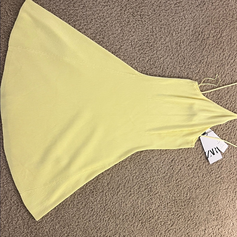 Zara Lemon Strappy Dress